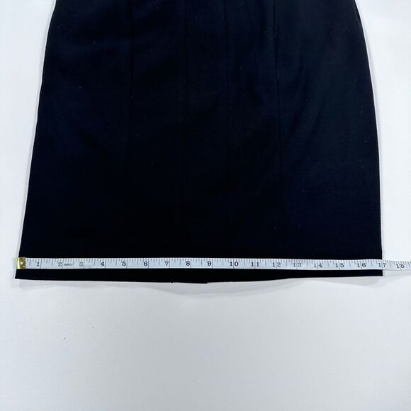 Rag and bone black 3/4 sleeve structured stretch cotton midi bodycon dress 6 - Picture 8 of 9